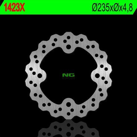 NG1423X TARCZA HAMULCOWA KAWASAKI KSF 250 MOJAVE '87-'04, KEF 300 LAKOTA '95-'03 (235X4,7) (4X11,5MM)