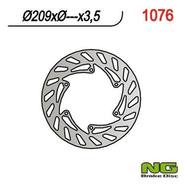 NG1076 TARCZA HAMULCOWA TYŁ CPI 50 SM/SX (209x-x3,5)