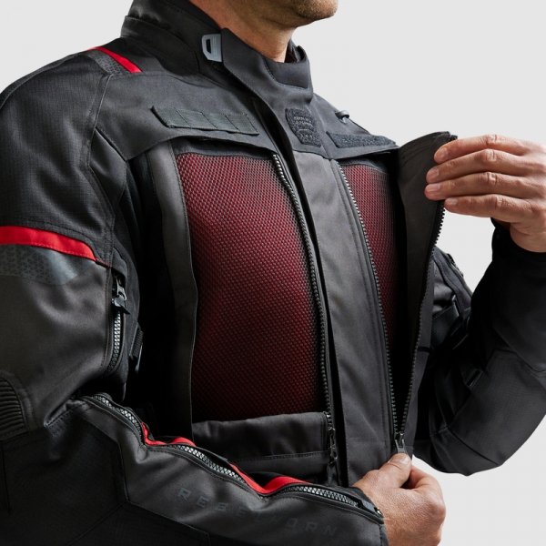 REBELHORN KURTKA TEKSTYLNA CUBBY V BLACK/ANTHR/RED