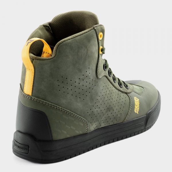 REBELHORN  BUTY MOTOCYKLOWE SKÓRZANE SPIKE OLIVE