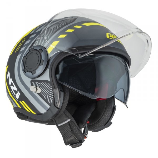 Kask Motocyklowy NZI Ringway 2 Duo Connected Antracite Grey Matt