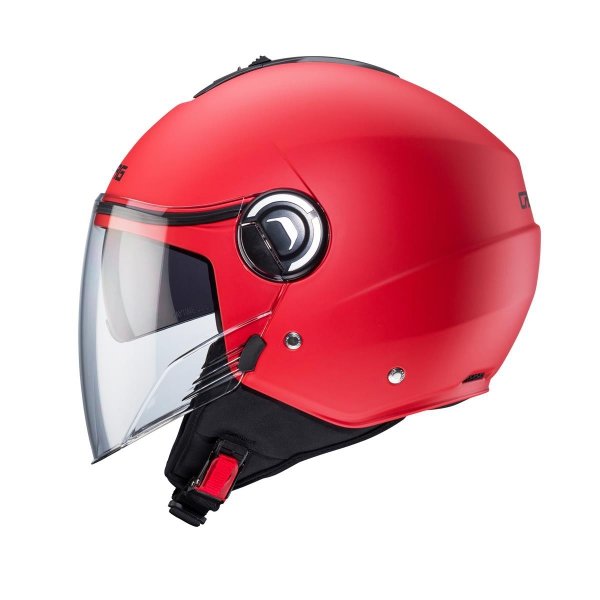 CABERG KASK JET Z BLENDĄ  RIVIERA V4X CZERWONY MAT