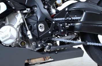 Podnóżki Regulowane RG Racing Bmw S1000Rr 15-, Zestaw Black