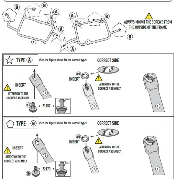 KAPPA STELAŻ KUFRÓW BOCZNYCH MONOKEY CAM SIDE KTM