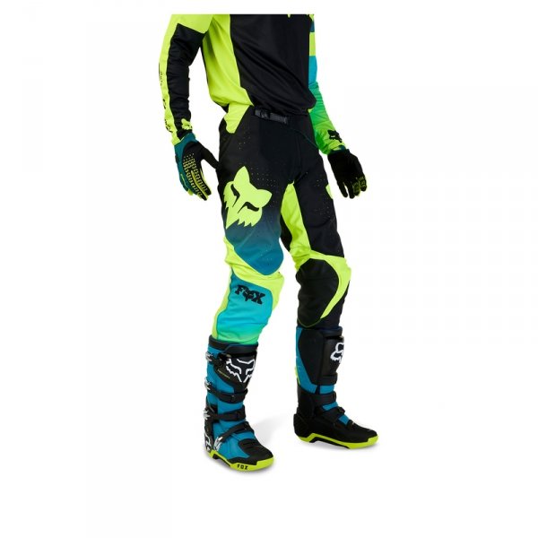 FOX SPODNIE OFF-ROAD 360 STREAK BLACK/YELLOW