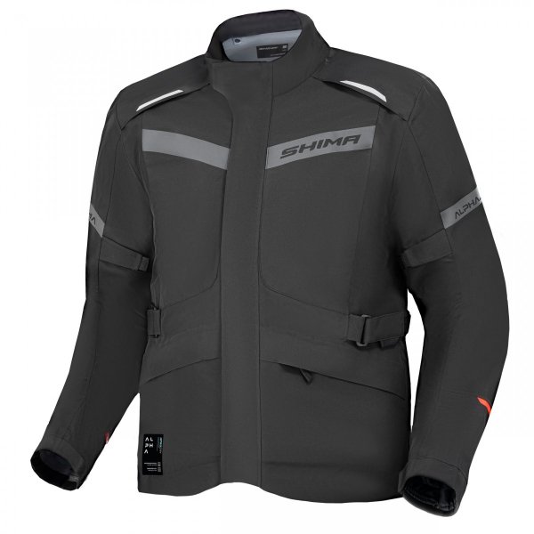 SHIMA KURTKA MOTOCYKLOWA  ALPHA MEN JKT BLACK