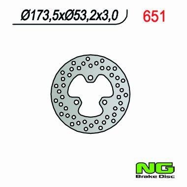 NG TARCZA HAMULCOWA PRZÓD HONDA TRX 450R NG651