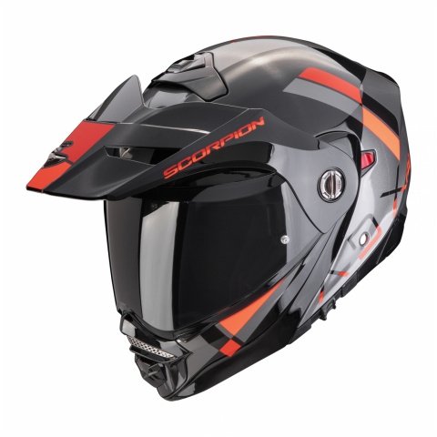 SCORPION KASK SZCZĘKOWY ADX-2 GALANE SILVER-BL-RED