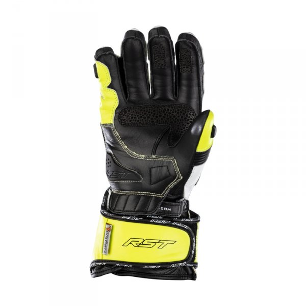 Rękawice motocyklowe RST Tractech Evo 4 Neon Yellow Black Black