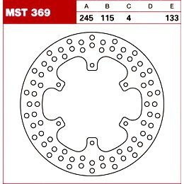 TRW Tarcza hamulcowa MST369 YAMAHA XTZ 750 Super T