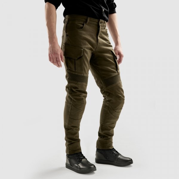 OZONE SPODNIE JEANS FASTER TAPERED FIT OLIVE