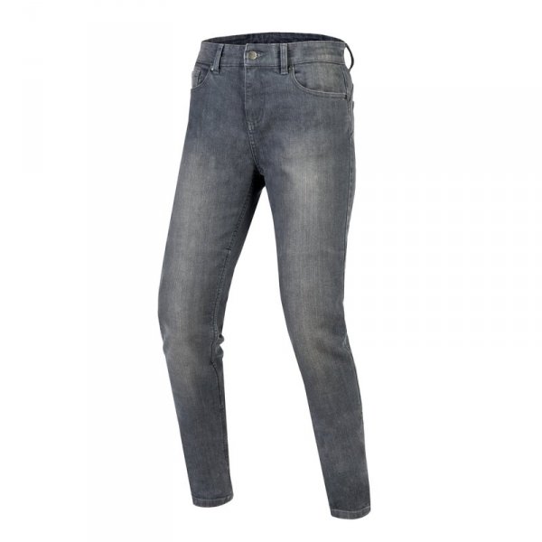 OZONE SPODNIE JEANS STRI LADY SLIM FIT WASHED GREY