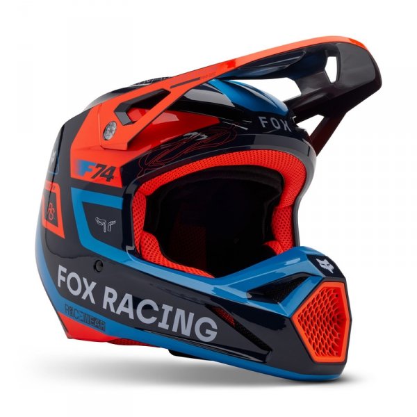 FOX KASK OFF-ROAD JUNIOR V1 RACE SPEC MIDNIGHT