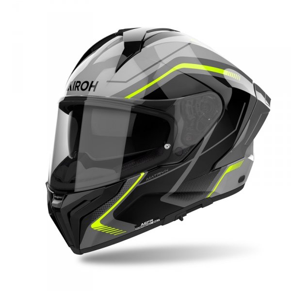 AIROH KASK INTEGRALNY MATRYX WIDE YELLOW GLOSS