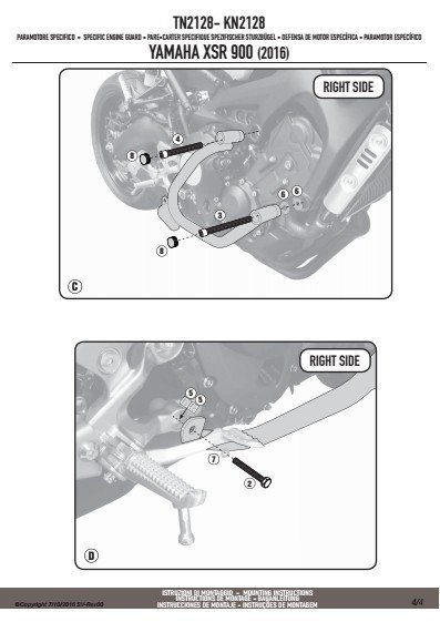 GIVI TN2128 GMOLE - YAMAHA XSR900 (16)