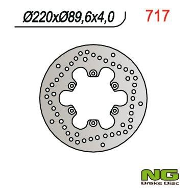NG717 TARCZA HAMULCOWA MALAGUTI 125/150/180/200/250/400 (220x89,6x4)