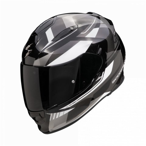 SCORPION KASK EXO-491 ABILIS BLACK-SILVER-WHITE