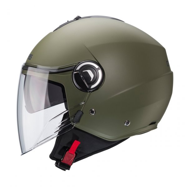 CABERG KASK JET Z BLENDĄ RIVIERA V4X ZIELONY MAT