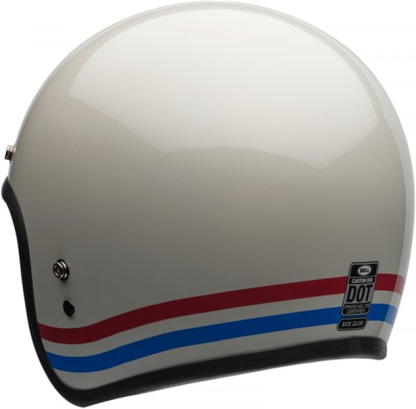 BELL KASK OTWARTY C 500 ECE6 STRIPES PEARL WH R BL