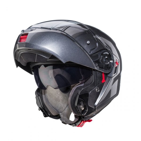 CABERG KASK SZCZĘKOWY FLIP-UP LEVO X SZARY METALIK
