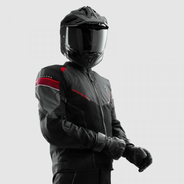 REBELHORN KURTKA TEKSTYLNA HIFLOW V BLACK/GREY/RED