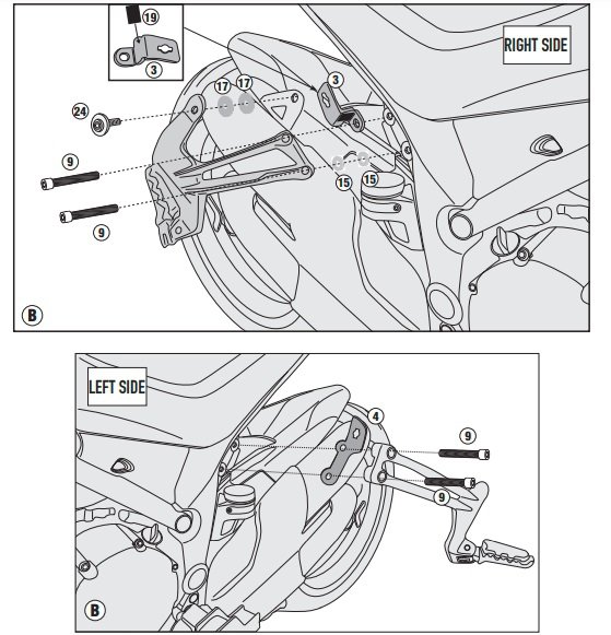 KAPPA STELAŻ KUFRÓW MONOKEY CAM SIDE DUCATI Multis