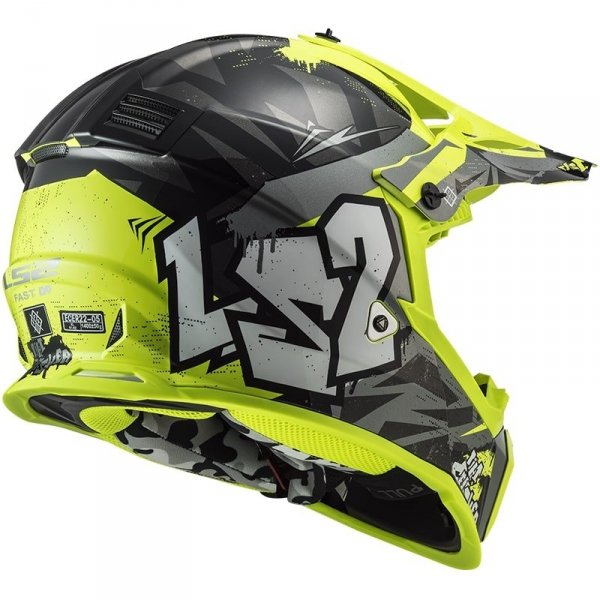 KASK LS2 FAST MX437 FAST EVO MINI CRUSHER BL.H-V