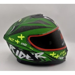 LAZER Kask Motocyklowy RAFALE Oni Zielony Czarny