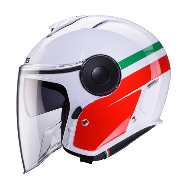 CABERG KASK JET Z BLENDĄ SOHO ZEPHYR  BIAŁY/ZI/CZE