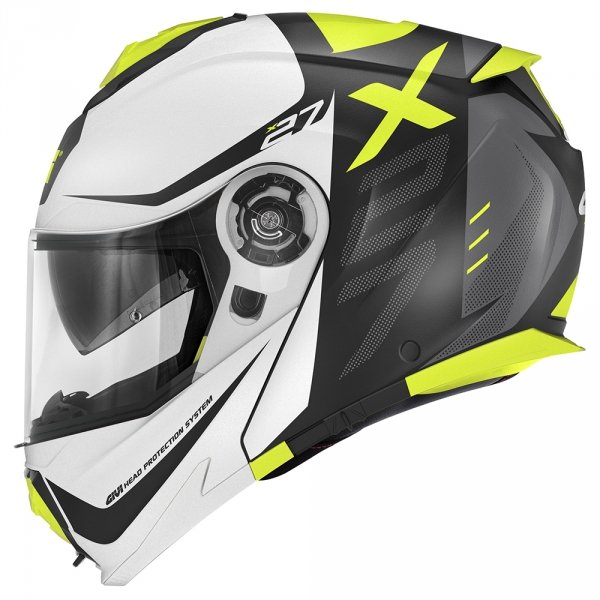 GIVI KASK X.27 DIMENSION SZCZĘKOWY BIAŁY GRAF FLUO