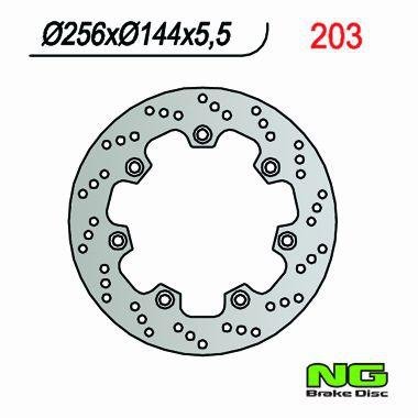 NG203 TARCZA HAMULCOWA HONDA XL 600 RM/LM (85-88) (256x144x5,5)