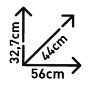 KAPPA  KUFER CENTRALNY 46L MONOLOCK K466NT2 BIAŁE