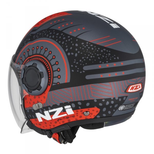 Kask Motocyklowy NZI Ringway 2 Duo Antera Antracite Red Matt