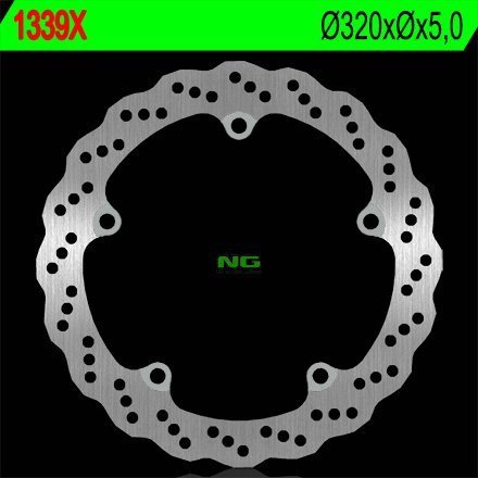 NG1339X TARCZA HAMULCOWA HONDA CB 650F '14-'15, CTX 700 '13-'15 (320X5) (5X10MM)