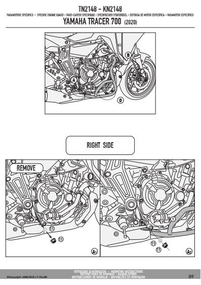 GIVI TN2148 OSŁONA SILNIKA GMOLE YAMAHA Tracer 700