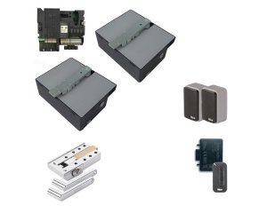 Napęd NICE L-FAB MYGO - podziemny zestaw automatyki do bramy dwuskrzydłowej o skrzydle do 4 m i 650 kg