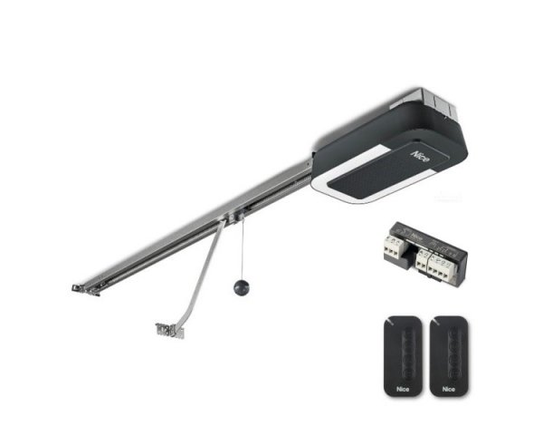 Napęd NICE SPIDER 1200 MYGO WIFI - zestaw automatyki do bram garażowych z dwuelementową szyną prowadzącą 2 x 1,6 m z paskiem zbrojonym