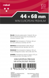 Koszulki na karty Rebel (44x68 mm) Ara Premium, 100 sztuk