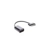 Techly USB OTG adapter do Samsunga Galaxy Tab, czarny, 20cm