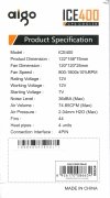 Wentylator DarkFlash AIGO ICE400 120mm LGA775/115X/1366/2011 AMD AM4/AM3/AM2/FM2