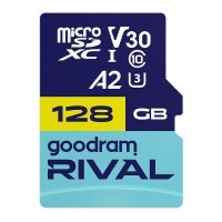 Karta pamięci microSDXC GOODRAM Rival 128GB UHS-I U3 V30 C10 A2 + adapter 