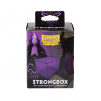 Dragon Shield Strongbox Clear Purple/83.5x106x75.5<br />mm/100+ Card Deck Box 