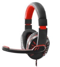 Słuchawki z mikrofonem Esperanza EGH330R Crow dla graczy czerwone 