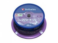 DVD+R Verbatim 8.5GB X8 Double Layer (25 Cake) 
