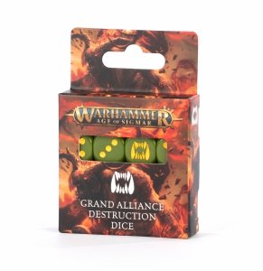 Warhammer Age Of Sigmar. Grand Alliance Destruction Dice. Zestaw Kości