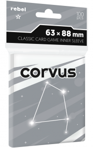 Koszulki na karty Rebel (63x88 mm) Corvus Inner Sleeve Light, 100 sztuk