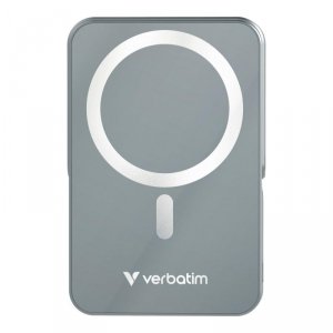 Powerbank Verbatim Charge 'n' Go Magnetic Wireless with Stand 10000mAh USB-C PD 3.0 Grey