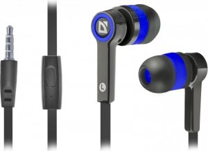 Słuchawki z mikrofonem Defender PULSE 420 douszne 4-pin czarno-niebieskie