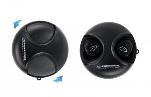 Słuchawki z mikrofonem Esperanza TWS ARIES EH228K bluetooth douszne - OTW OPAK