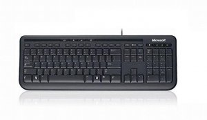 Klawiatura przewodowa Microsoft Wired Keyboard 600 USB czarna